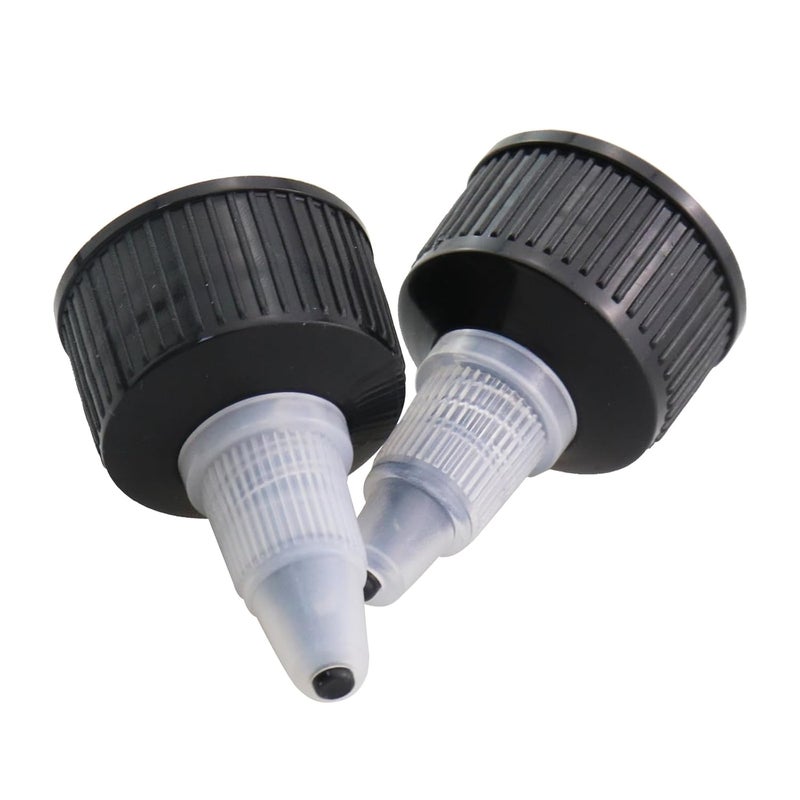 Caishun 20PCS Conical Squeeze Bottle Replacement Caps 24mm Neck Diameter Multifunctional Screw on HDPE Dispensing Cover Suitable for Spice and Paint Making - Image 4